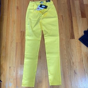Fashion Nova Yellow Jeans